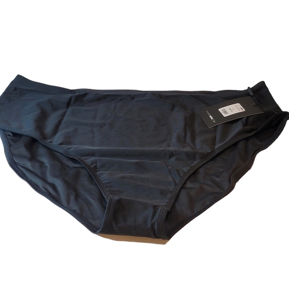 SET! Women's 2 PIECE Maui bikini tank top 1X, high-rise bikini bottom 2X BLACK - Picture 4 of 13